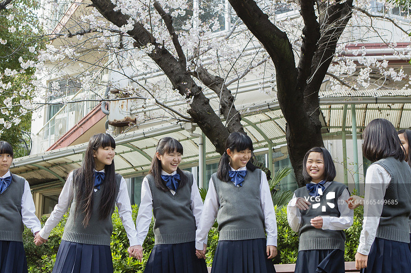 日本女学生图片素材