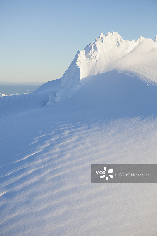阿拉斯加州荷马附近的基奈山脉航拍图片素材