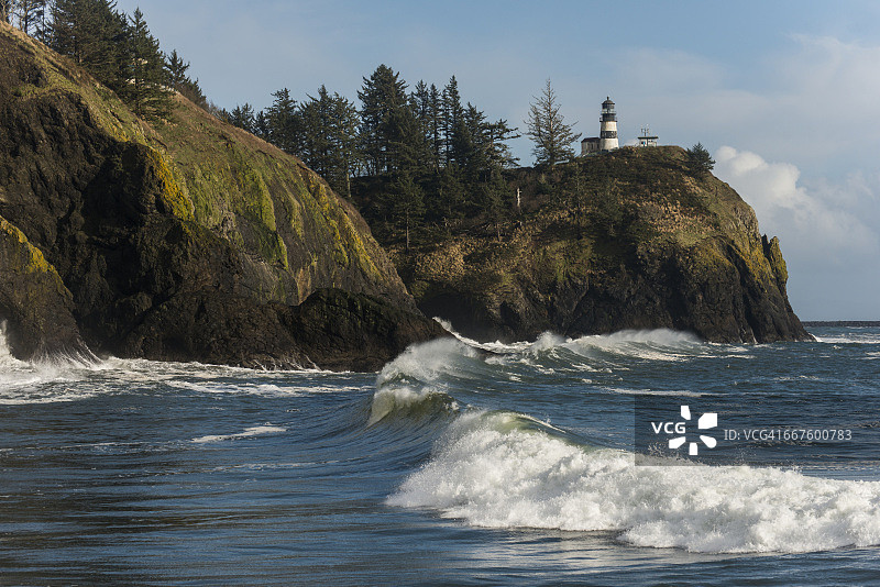 华盛顿海岸失望角的海浪图片素材