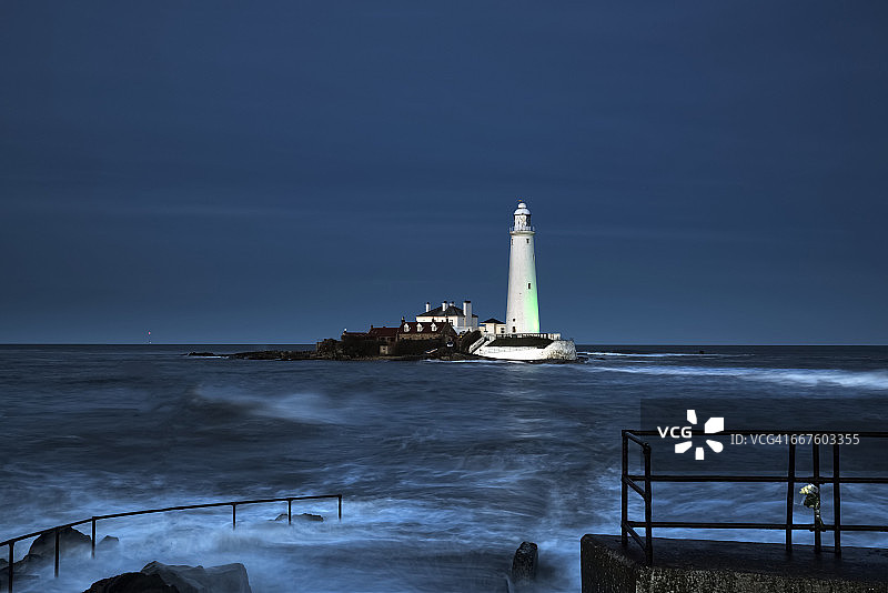 圣玛丽斯岛和灯塔图片素材