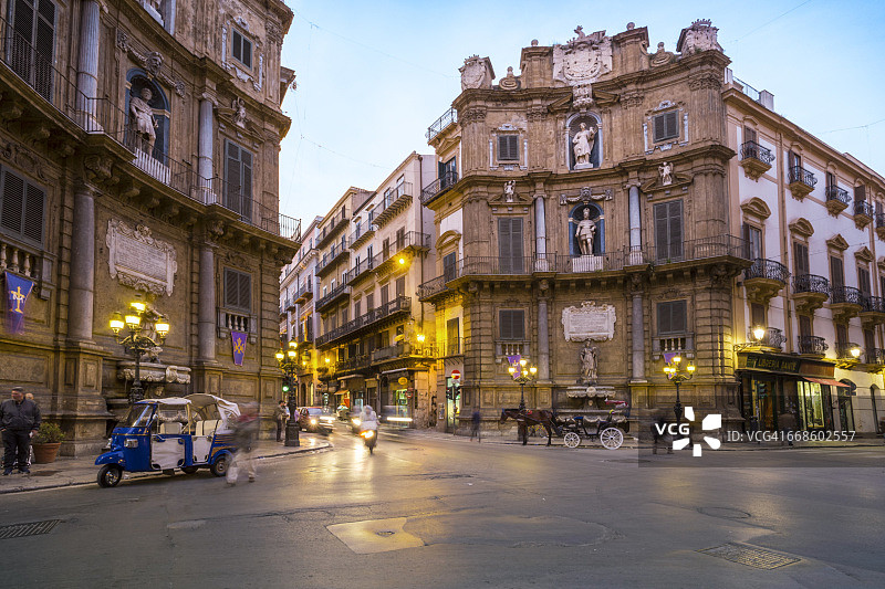 西西里岛巴勒莫风光图片素材