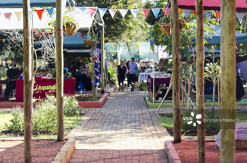 阳光明媚的南非约翰内斯堡农贸市场图片素材