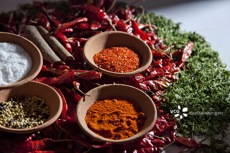 印度香料图片素材