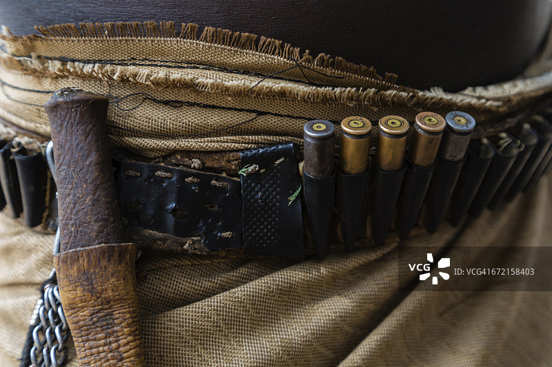 带刀的子弹腰带图片素材