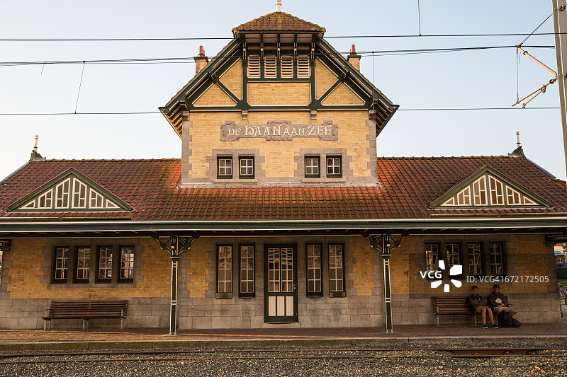 比利时奥斯坦德，德哈恩安泽沿海电车站图片素材
