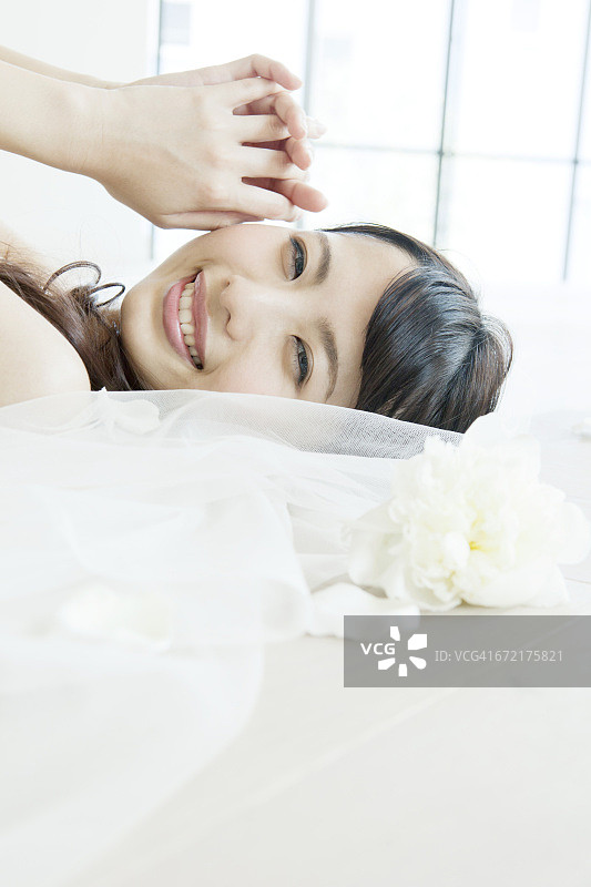 放在花瓣上的布里奶酪图片素材