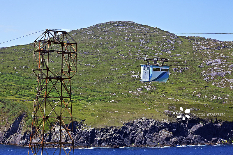 爱尔兰科克郡德西岛缆车图片素材