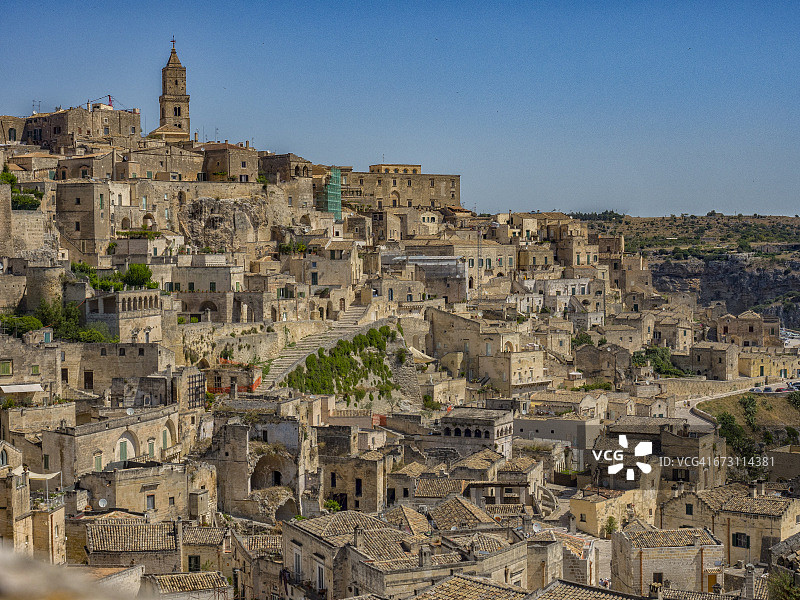 意大利巴西利卡塔马泰拉城镇景观图片素材