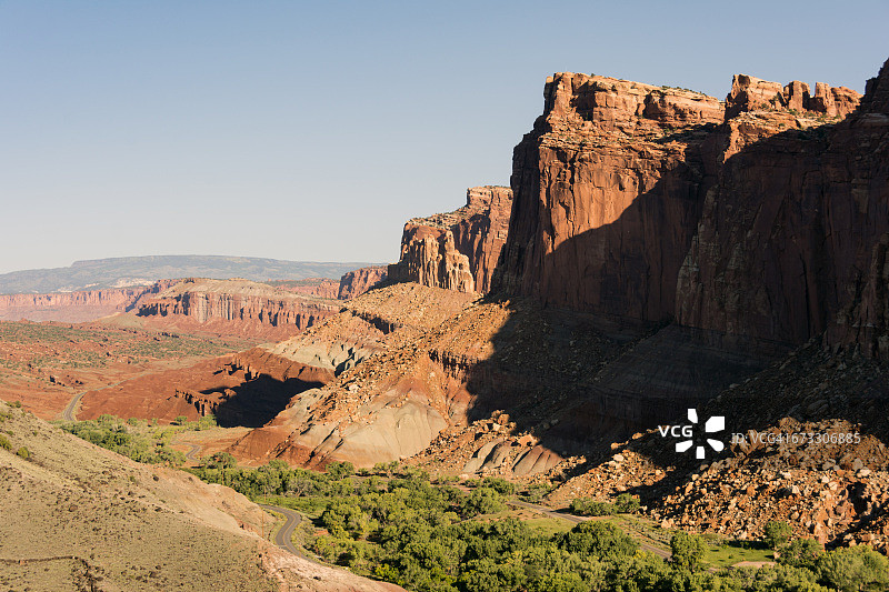 国会礁国家公园弗里蒙特河峡谷风光图片素材