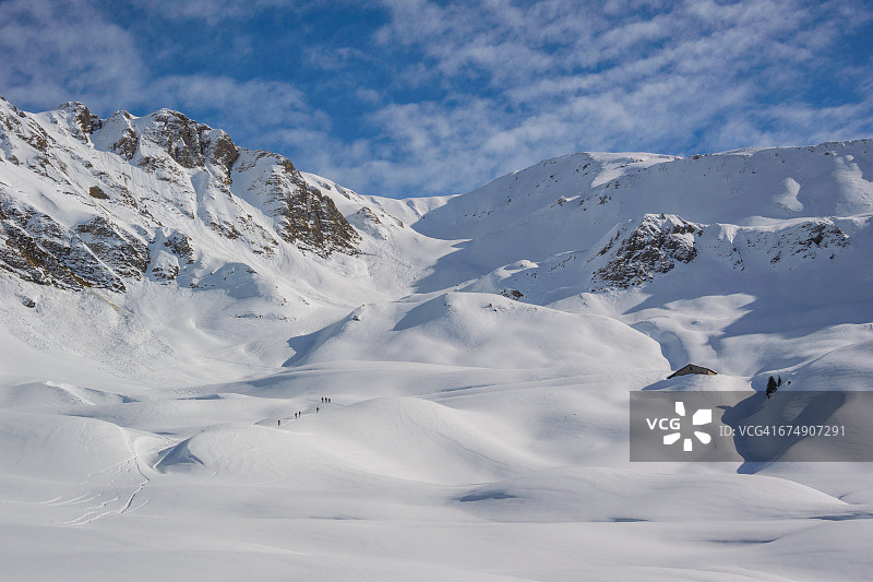 冬季山脉景观图片素材