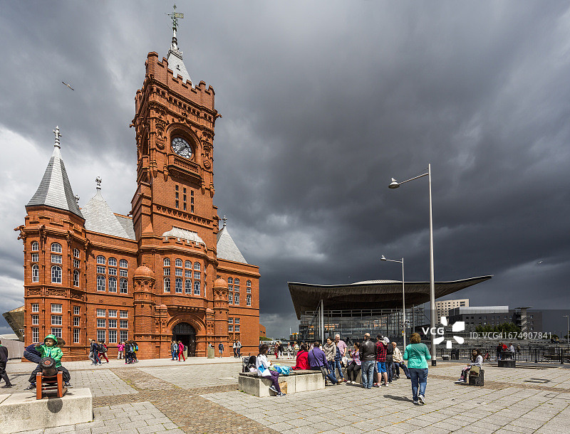 卡迪夫湾码头大厦图片素材