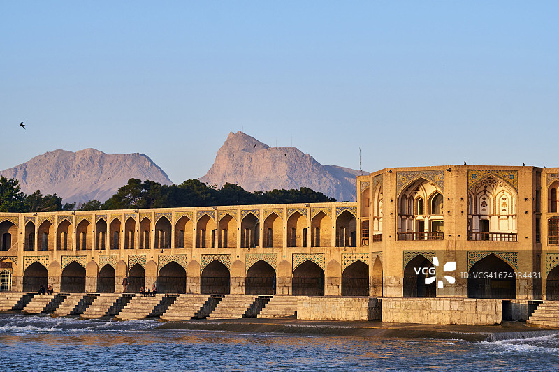 伊朗伊斯法罕哈柱桥图片素材