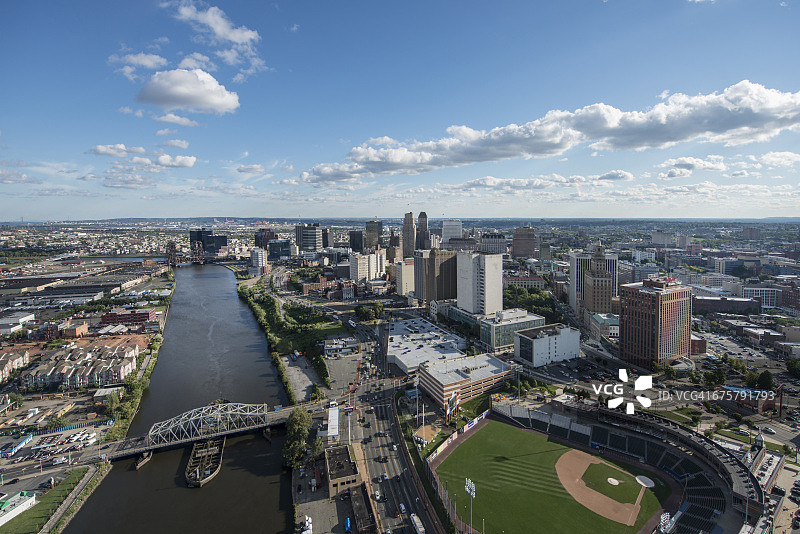 新泽西州纽瓦克航拍图片素材