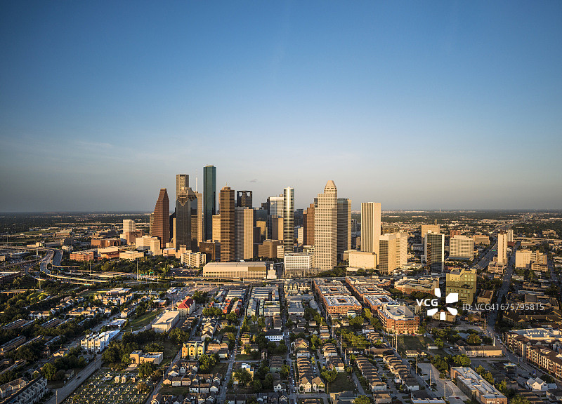 德克萨斯州休斯顿航拍图片素材
