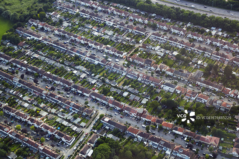 伦敦伍德福德南部鸟瞰图图片素材