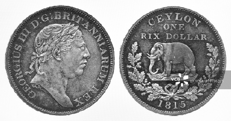锡兰1815年一里克斯达勒图片素材