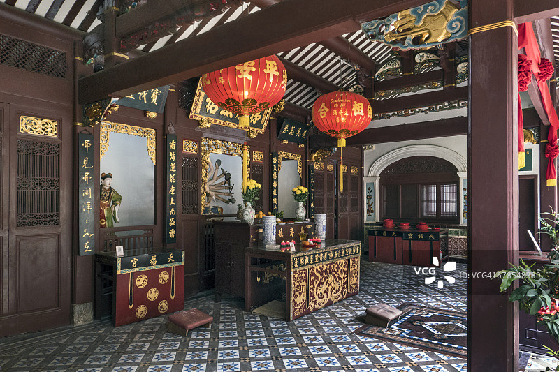 天福宫内景图片素材