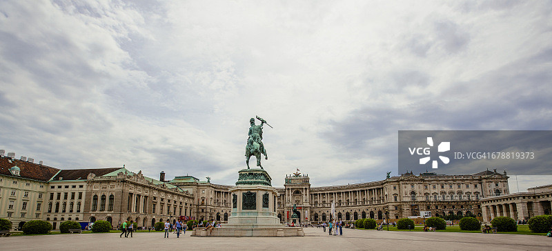 奥地利维也纳公共场所的雕像图片素材