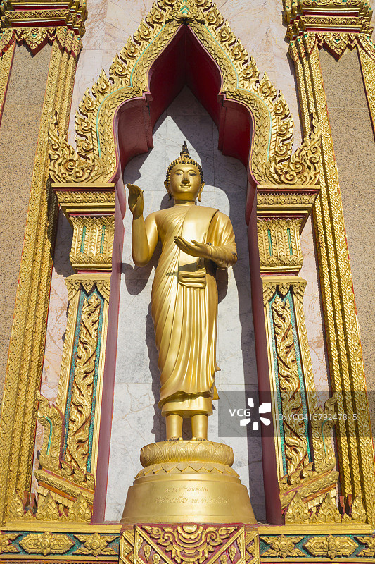 佛像，查龙寺，泰国寺庙，普吉岛，泰国图片素材