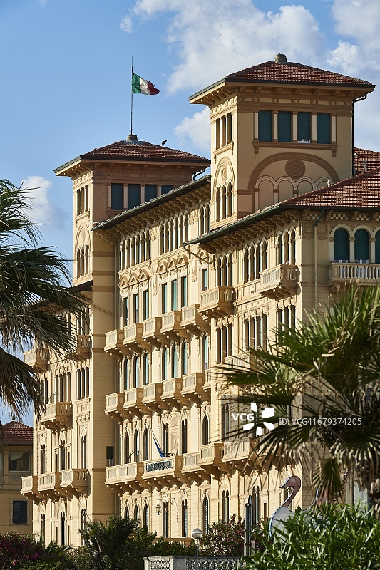 维亚雷焦的海滨自由建筑图片素材