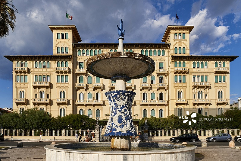 维亚雷焦的海滨自由建筑图片素材