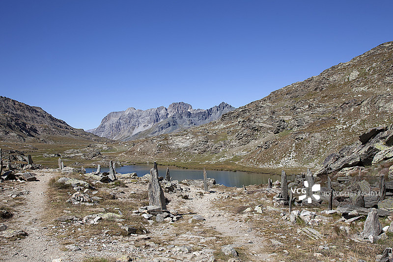 贝斯湖附近山景图片素材
