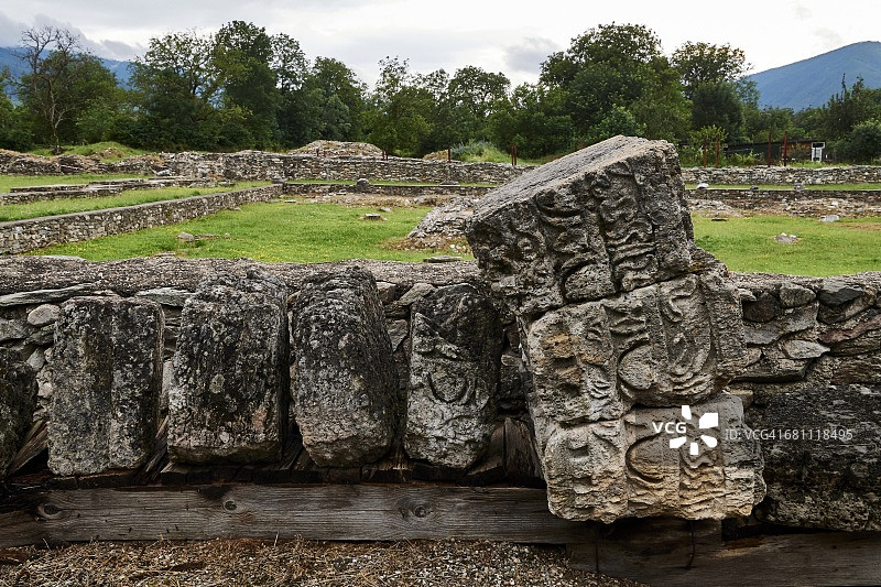 罗马尼亚萨米泽热图萨罗马遗址图片素材