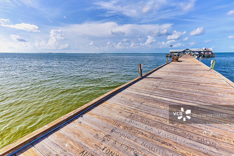 佛罗里达州安娜玛利亚岛码头图片素材