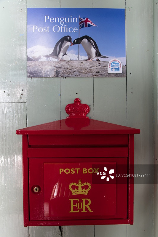 南极洛克雷港企鹅邮局图片素材