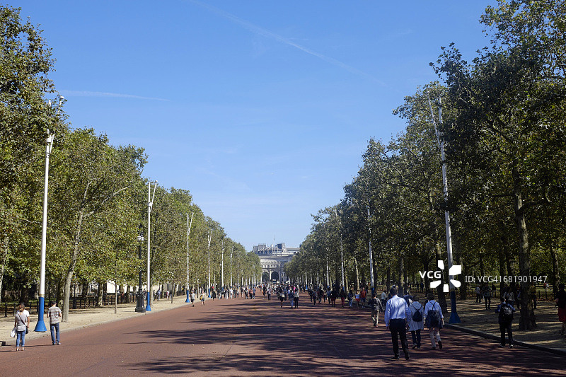 英国伦敦林荫路景观图片素材