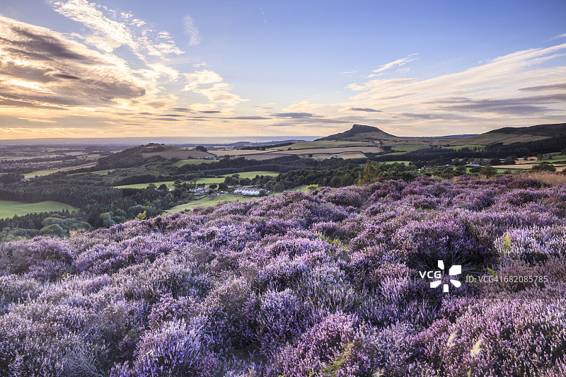 北约克沼泽的罗斯伯里山图片素材