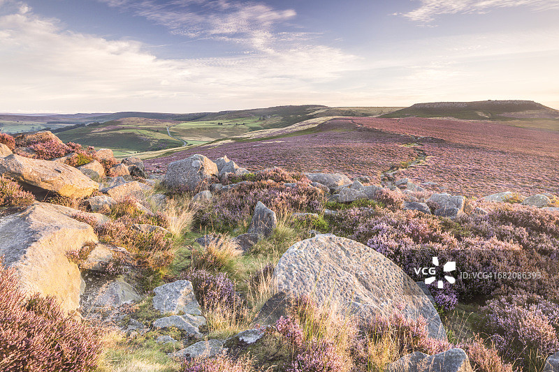 从奥弗奥勒托尔观看的哈瑟锡奇荒原图片素材