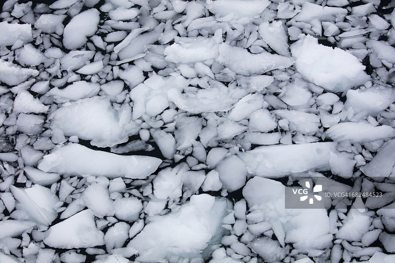 漂浮冰块细节图片素材