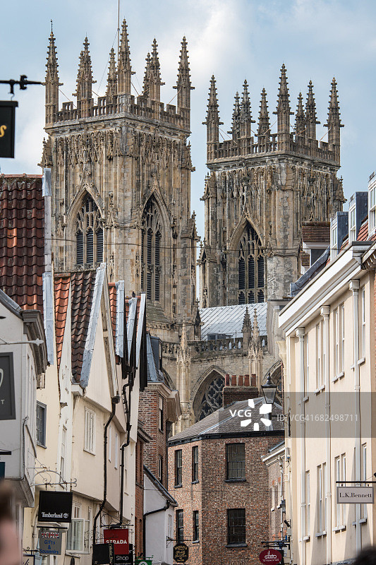 约克大教堂塔楼风光图片素材