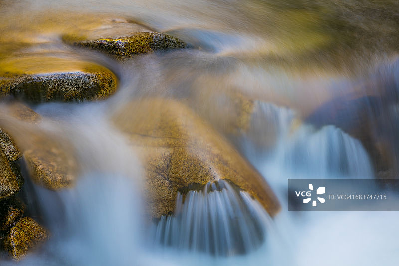 小科顿伍德溪，瓦萨奇-卡什国家森林，美国犹他州图片素材