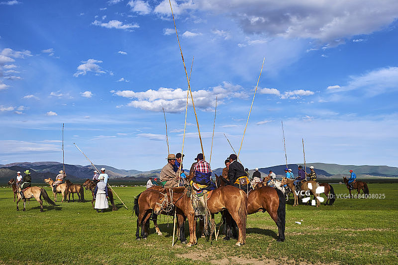 蒙古国那达慕传统节日图片素材