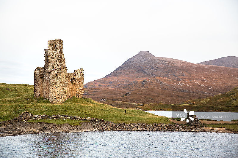 阿德弗雷克城堡，靠近洛欣弗，苏格兰北部图片素材