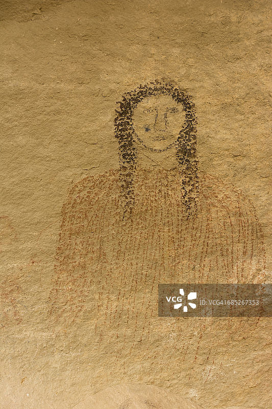 犹特山部落公园岩画图片素材