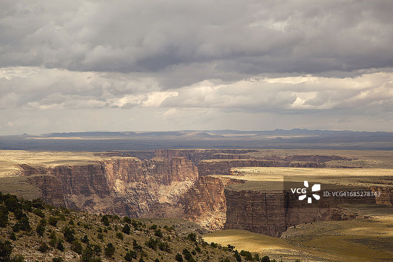 阴天的大理石峡谷梅萨图片素材