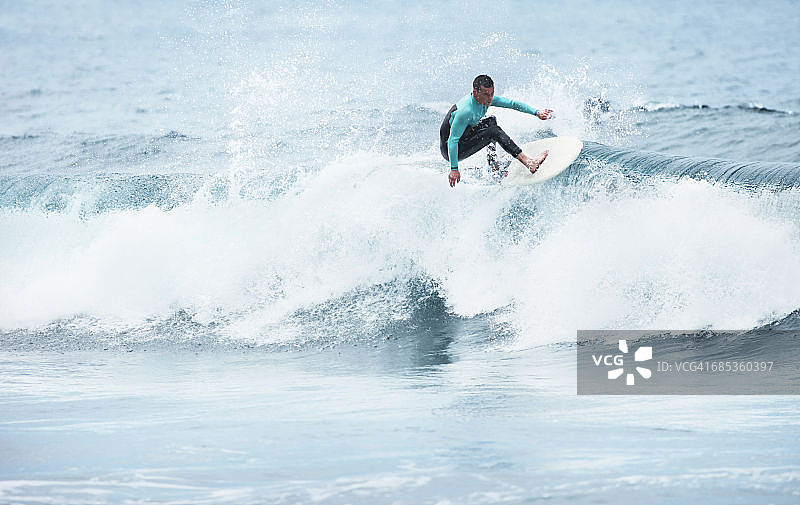 特内里费岛的冲浪者图片素材