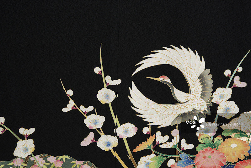 日式和服特写图片素材