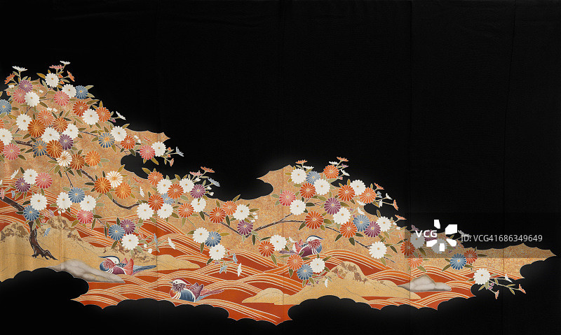 日式和服特写图片素材