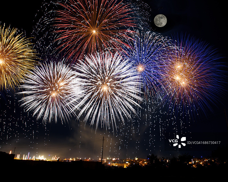 马耳他烟花表演图片素材