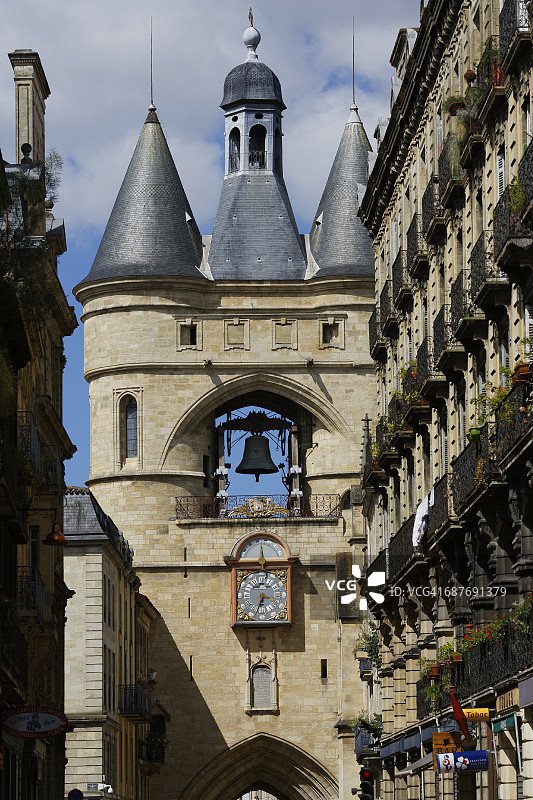 波尔多的大钟楼图片素材