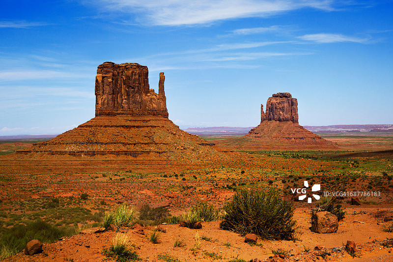 纪念碑谷东西手套，亚利桑那州，美国图片素材