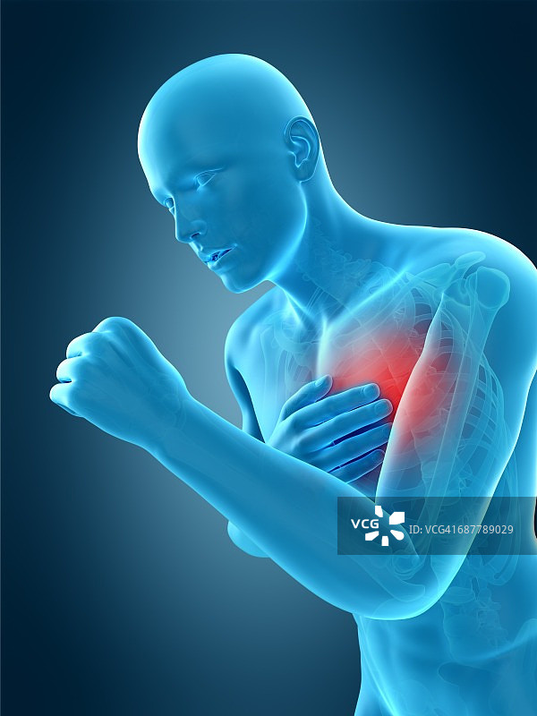 咳嗽的人体解剖结构图图片素材