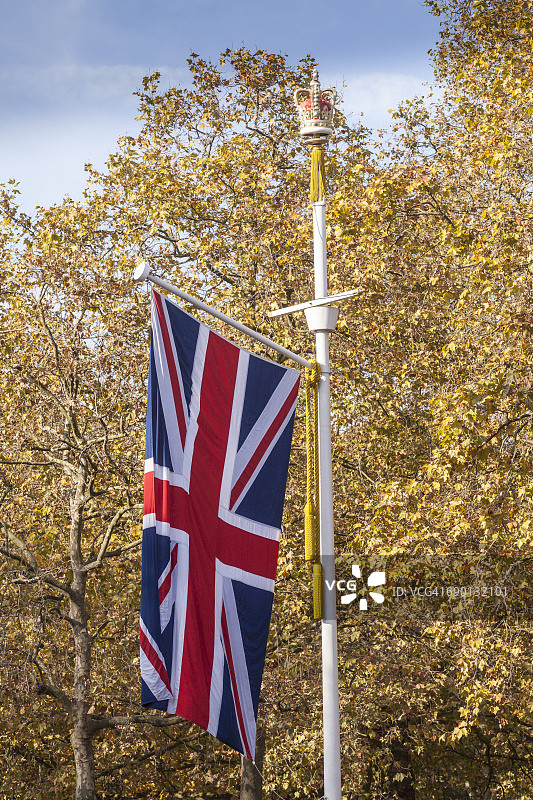 英国国旗与伦敦购物中心皇冠图片素材