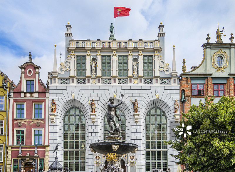 格但斯克海神喷泉雕像图片素材