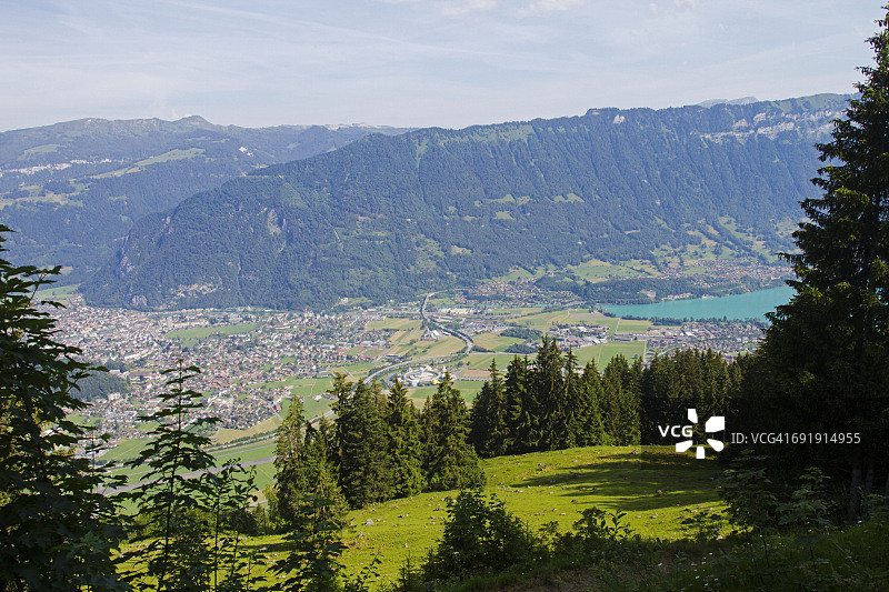 瑞士施尼格观景台高山地区风光图片素材