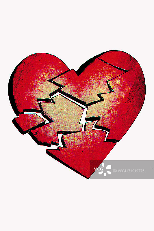破碎的心图片素材
